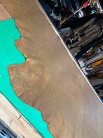 Cognac patina-vintage halve huid 1.5mm dik soepel&glad A-504, Leer of Kunstleer, Ophalen of Verzenden, Zo goed als nieuw, 30 tot 120 cm