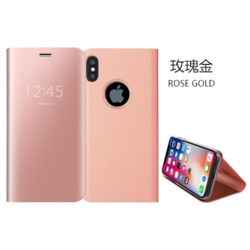 iPhone XS Max Clear View Stand Cover Set _ Roze Goud, Telecommunicatie, Mobiele telefoons | Hoesjes en Frontjes | Apple iPhone
