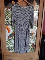 Merk Jurk met kleine marine blauwe ruitjes, Maat 38/40 (M), Uta Raasch, Blauw, Ophalen of Verzenden