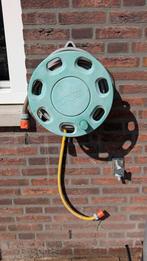 Tuinslanghaspel 20 meter Gardena slang en koppelingen, Ophalen of Verzenden, Zo goed als nieuw