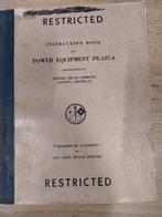 Manuals power supply generators PE tbv diverse radio sets, Verzamelen, Ophalen of Verzenden, Landmacht, Amerika, Boek of Tijdschrift