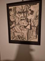 Jan Toorop - Petrus (1927) - Ingelijst, Antiek en Kunst, Kunst | Litho's en Zeefdrukken, Ophalen of Verzenden