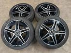 18 inch originele AMG velgen + all season banden Mercedes C, 18 inch, Gebruikt, Info@originalwheels.nl, Banden en Velgen