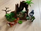 Playmobil met dinosaurus en  eieren, Ophalen of Verzenden, Zo goed als nieuw
