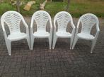 stapel stoelen 4 stuks merk progarden kunststof, Ophalen, Gebruikt