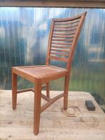 4 Teak Eetkamerstoelen uit Indonesië, Huis en Inrichting, Stoelen, Gebruikt, Bruin, Ophalen of Verzenden, Vier