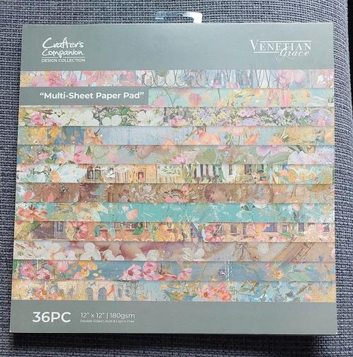 Crafter's Companion Venetian Grace Papierblok, Hobby en Vrije tijd, Scrapbooking, Nieuw, Papier of Karton, Overige merken, Ophalen of Verzenden