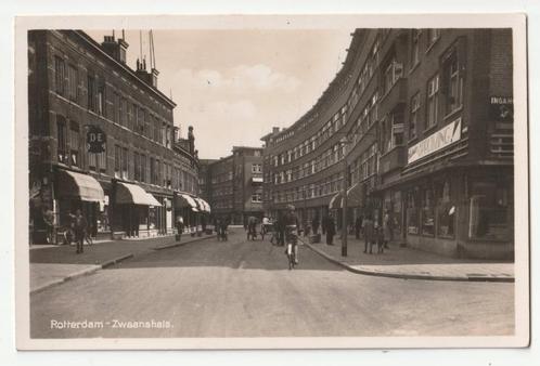 Rotterdam Zwaanshals oude ansichtkaart 1943, Verzamelen, Ansichtkaarten | Nederland, Gelopen, Zuid-Holland, 1940 tot 1960, Ophalen of Verzenden