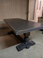 Kloostertafel massief smoke look/blackwash, Ophalen, 200 cm of meer, 50 tot 100 cm, Zo goed als nieuw