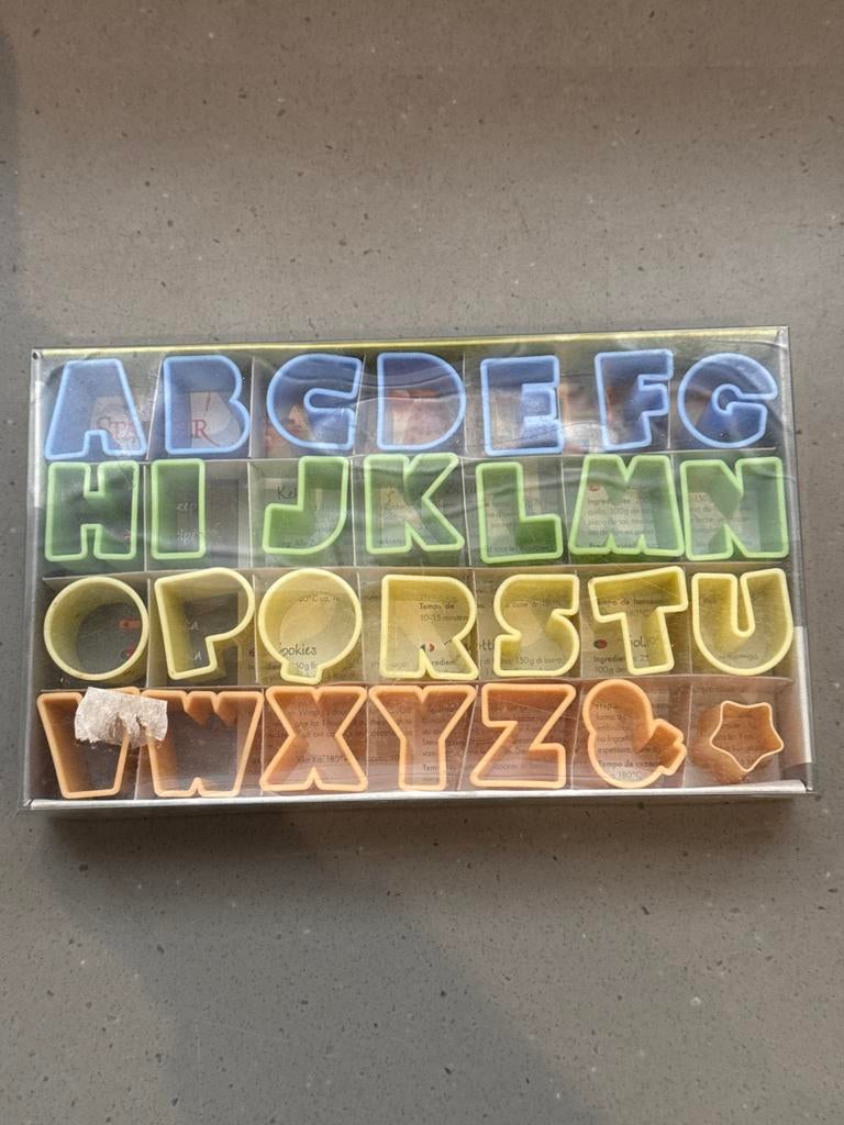 Koekjes Uitsteker Letters, Ophalen of Verzenden, Gebruikt, Taarten of Cupcakes, Versiering