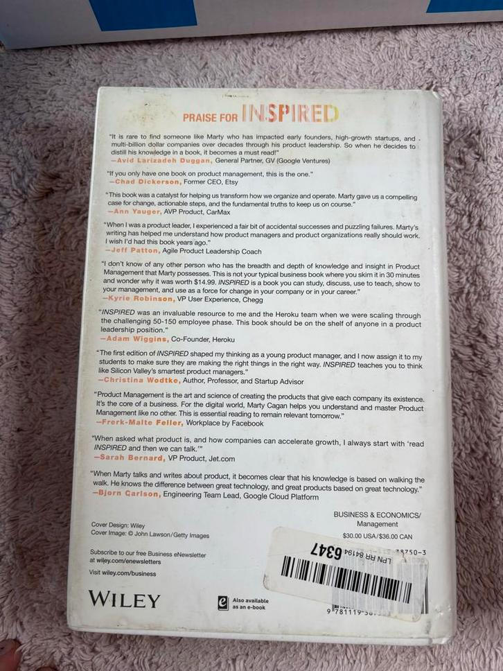 Inspired: Tech Producten Maken Klanten Liefhebben, Boeken, Economie, Management en Marketing, Zo goed als nieuw, Management, Ophalen of Verzenden