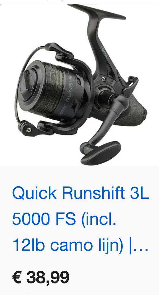 Te koop Dam Quick vrijloop molens, Watersport en Boten, Hengelsport | Karpervissen, Zo goed als nieuw, Molen, Ophalen