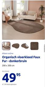 Bruin Action kleed 200x300 - zo goed als nieuw, Ophalen of Verzenden