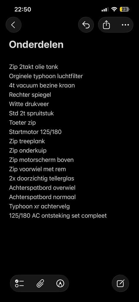 Piaggo onderdelen 50/70/125/172/180/183/187, Fietsen en Brommers, Brommeronderdelen | Scooters, Zo goed als nieuw, Piaggio, Overige typen
