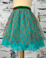 Gucci GG turquoise tule rok maat 3 (95-115 cm) NIEUW, Meisje, Gucci, Jurk of Rok, Gucci