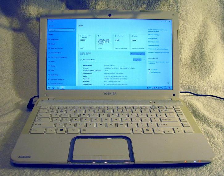 Toshiba Satellite L830-10f laptop - 8gb - ssd - win10, Computers en Software, Windows Laptops, Gebruikt, 15 inch, SSD, Minder dan 2 Ghz