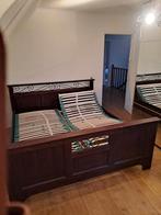 2 pers bed elektrische  latten bodem met matrassen 180x 200, Ophalen, Gebruikt, Overige kleuren, Tweepersoons