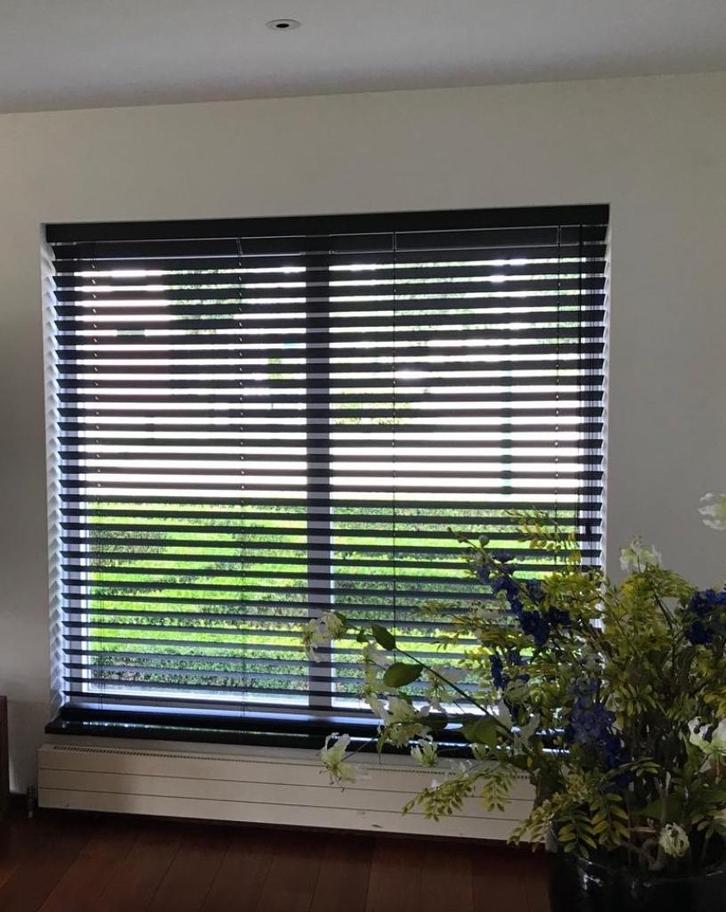 Jaloezie HOUT zwart 72x168 cm. Nieuw in verpakking!, Huis en Inrichting, Stoffering | Gordijnen en Lamellen, Nieuw, 150 tot 200 cm