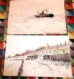2 Schetsen van Henk Dekker, Ophalen of Verzenden