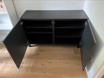 Besta opberger van Ikea antraciet - afbeelding 2