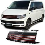 Embleemloze Grill Volkswagen Transporter T6 [Zwart-Rood], Ophalen of Verzenden, Ivetra-Tuning NL, Info@ivetra-tuning.nl  |   www.ivetra-tuning.nl