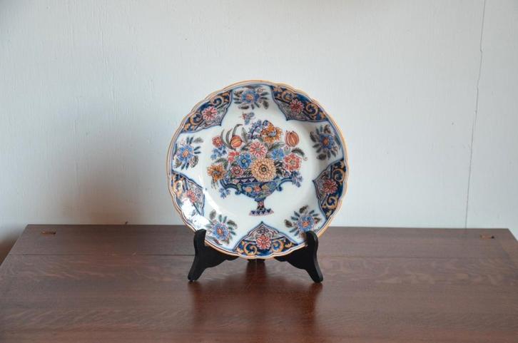 Handbeschilderde bord gemaakt in Makkum, Antiek en Kunst, Antiek | Woonaccessoires, Ophalen of Verzenden