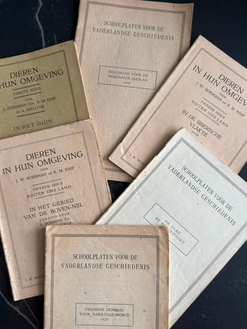Boekjes bij schoolplaten vaderlandse geschiedenis beschikbaar voor biedingen