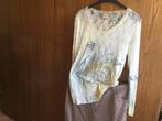 Mooi Shirt met lange mouw en rok, Ophalen of Verzenden, Zo goed als nieuw, Maat 42/44 (L)