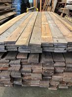 Sloophouten planken partij 52m2 - €20 p/m2 - 250x9,5x1,7 cm, Gebruikt, 25 tot 50 mm, Ophalen of Verzenden, Plank