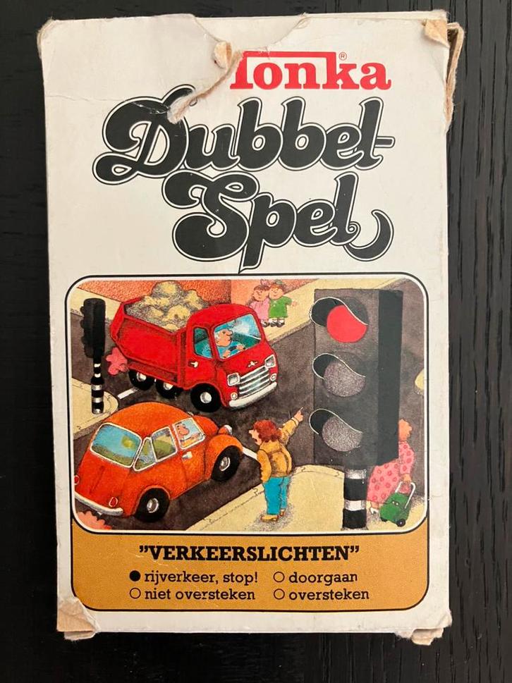 Tonka Dubbelspel verkeerskwartet en geheugenspel, Verzamelen, Speelkaarten, Jokers en Kwartetten, Zo goed als nieuw, Speelkaart(en)
