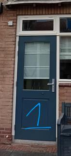 Hardhouten buitendeuren met dubbel glas - Goede staat, Ophalen, Gebruikt, 80 tot 100 cm, Buitendeur