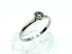 Zilveren ring met zirkonia, 18 mm, Sieraden, Tassen en Uiterlijk, Ringen, Gebruikt, Info@zilverwebsite.nl, Verzenden, 17 tot 18