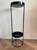 Zwarte plantenstandaard met twee niveaus 30x90cm, Ophalen, Zo goed als nieuw