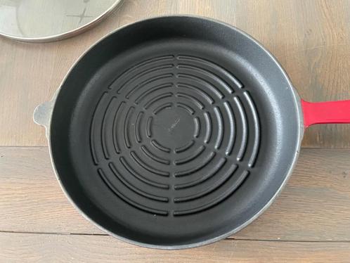 Silver GIETIJZEREN GRILLPAN 29 CM - WD014, Huis en Inrichting, Keuken | Potten en Pannen, Zo goed als nieuw, Koekenpan of Braadpan