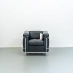 4x Cassina Le Corbusier LC2 fauteuil Zwart Leer, Huis en Inrichting, Fauteuils, Niet ingevuld, Niet ingevuld, Leer, Zo goed als nieuw