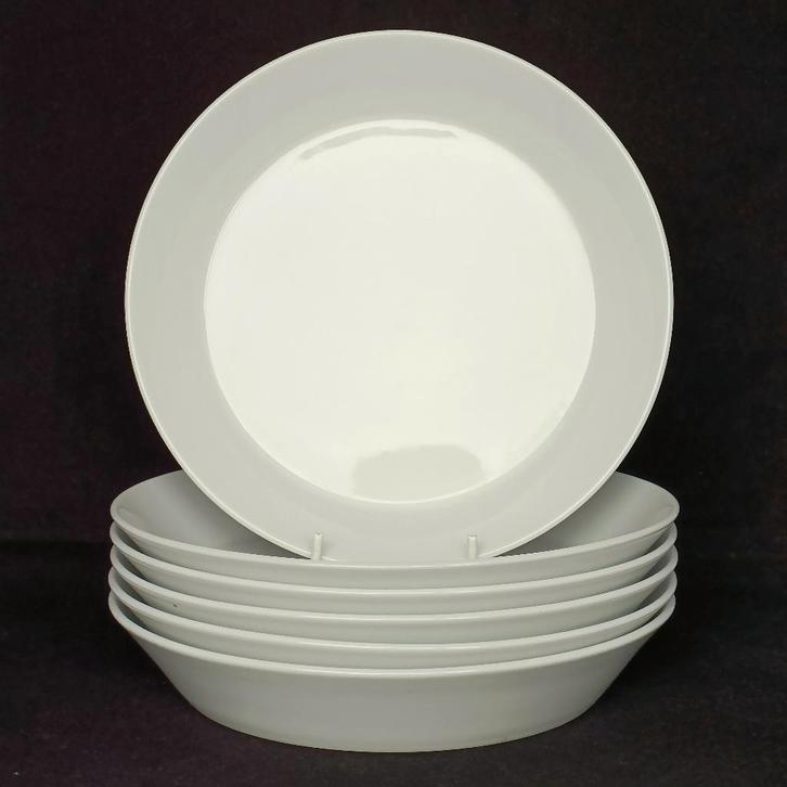 Arzberg Tric - 6 witte soepborden, Huis en Inrichting, Keuken | Servies, Zo goed als nieuw, Bord(en), Overige stijlen, Porselein