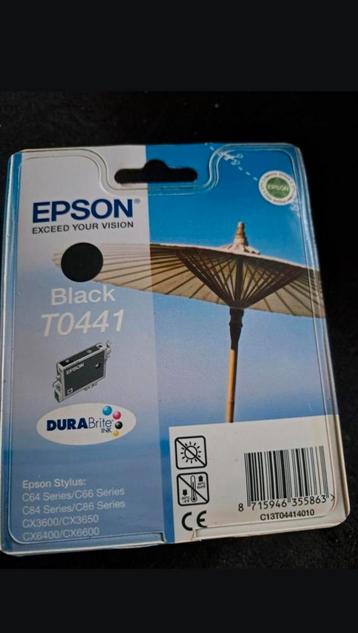 Epson T0441 inktcartridge zwart – nieuw in verpakking beschikbaar voor biedingen