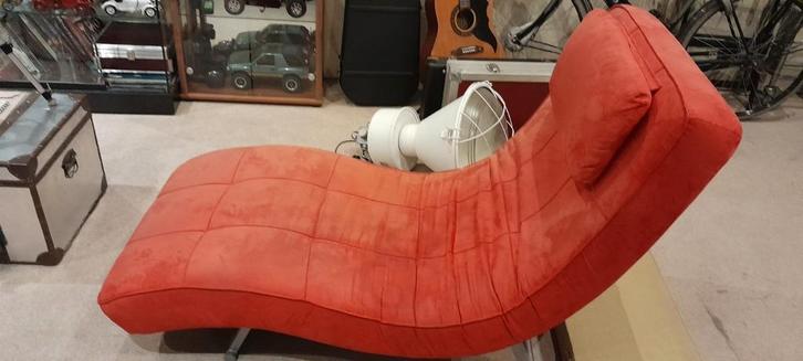 Lig fauteuil verstelbaar, Huis en Inrichting, Fauteuils, Gebruikt, Stof, 75 tot 100 cm, Ophalen