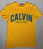Calvin Klein T-shirt, Calvin Klein, Verzenden, Geel, Zo goed als nieuw