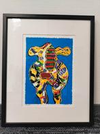 Peter Diem - Bonte Koe Zeefdruk, Antiek en Kunst, Kunst | Litho's en Zeefdrukken, Ophalen of Verzenden