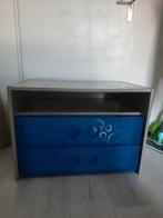 Vrolijk IKEA kastje met blauwe lades, Huis en Inrichting, 50 tot 100 cm, 1 of 2 laden, Minder dan 100 cm, 25 tot 50 cm