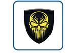 Skull design 13 Doming 3D stickers,Gel,Decal,Auto,Motor,Helm, Verzenden, Nieuw, Overige typen