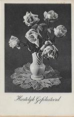 Ae59 Oude Ongelopen Ansichtkaart Hartelijk Gefeliciteerd, Verzamelen, Ansichtkaarten | Themakaarten, Verzenden, 1940 tot 1960