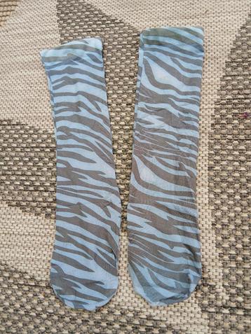(nieuw) Blauwe pantysokjes met print beschikbaar voor biedingen