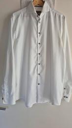 ZGAN! JOHN MILLER WITTE BLOUSE TAILORED FIT MT 42, Wit, Ophalen of Verzenden, Zo goed als nieuw, Halswijdte 41/42 (L)