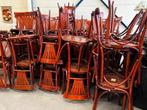 vintage houten stoel / bistro stoel / cafe stoel, Huis en Inrichting, Stoelen, Ophalen, Gebruikt, Bruin, Eén