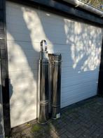 Houtkachel rvs rookkanaal, Doe-het-zelf en Verbouw, Buizen en Afvoer, Afvoer, Ophalen of Verzenden, Zo goed als nieuw, Rvs