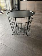 Salontafel met afneembaar blad - 60cm MOET SNEL WEG, Gebruikt, Metaal of Aluminium, Rond, Ophalen