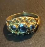 14 k Gouden 3 stenen ring VINTAGE/ANTIEK/ART NOUVEAU, Sieraden, Tassen en Uiterlijk, Antieke sieraden, Ophalen of Verzenden, Goud