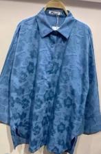 Blauwe blouse - S/M, M/L, Ophalen of Verzenden, Zo goed als nieuw, Blauw